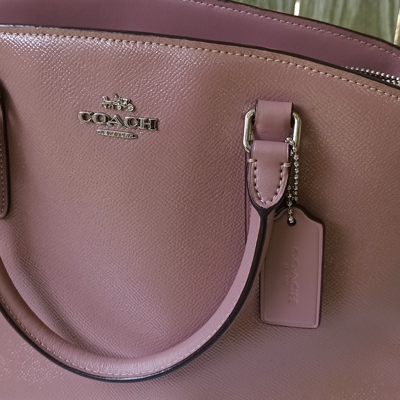 Coach crossgrain leather purse hand bag women's coach bag F 32017 12" × 8" 1/2 - Picture 4 of 15